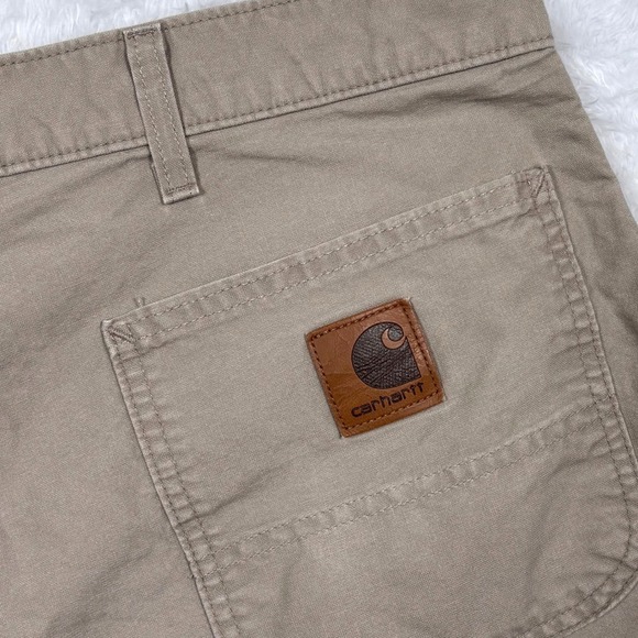 Carhartt Other - Carhartt Carpenter Shorts‎ Men 42 Relaxed Tan Canvas B144 Workwear Utility Loop